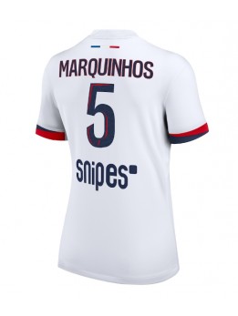 Billige Paris Saint-Germain Marquinhos #5 Bortedrakt Dame 2025-26 Kortermet
